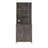 Farmhouse 67" Coffee Cabinet with Adjustable Shelves, Wine Glass Racks, and X-Brace Doors – For Living Room, Kitchen, or Dining Room