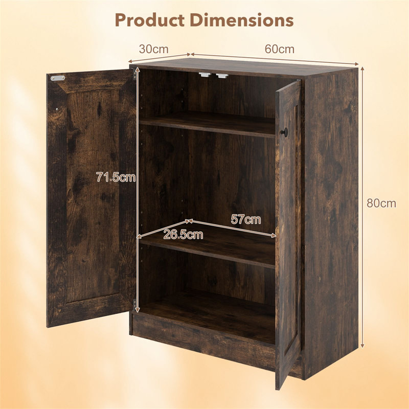 Sideboard Accent Chest, Rustic Brown