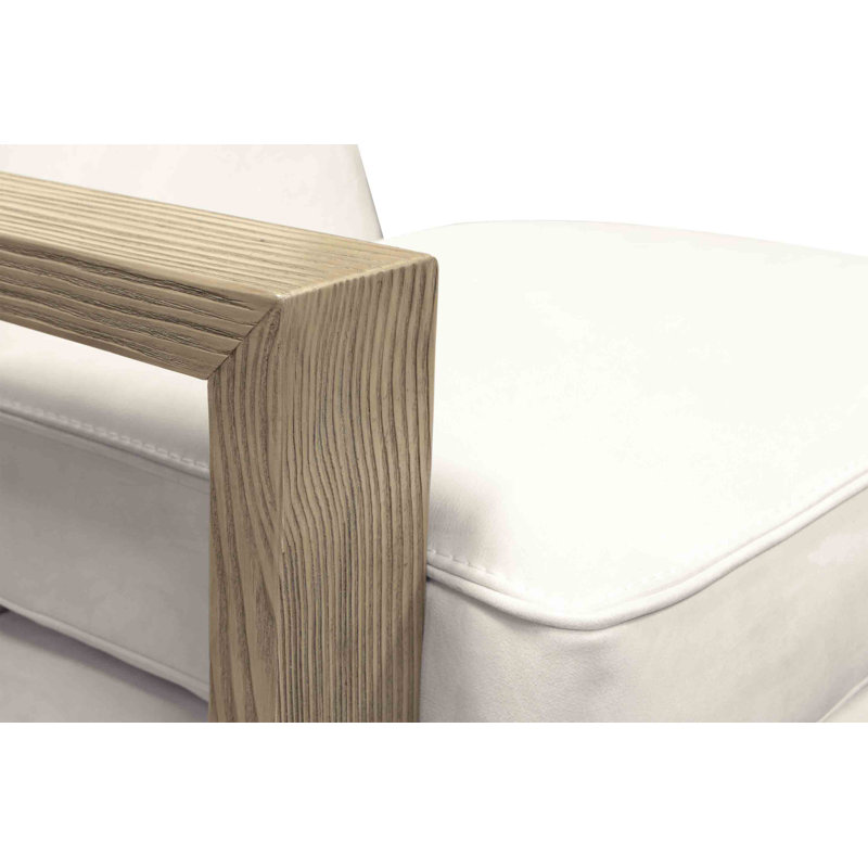 Monroe Leather Armchair, Nutmeg, Snowflake (Soft Touch)