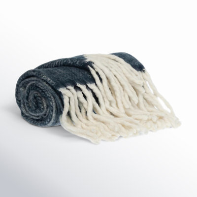 Ixia Knit Wool Blend Throw Blanket