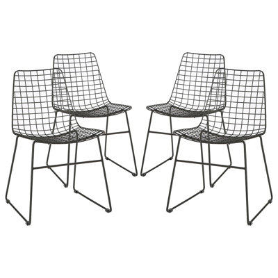 42cm H Cross Back Side Chair