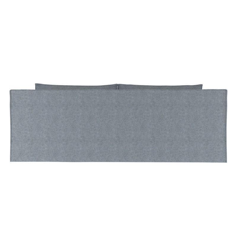 Canapé Mulberry, H 33 po x l 108 po x p 40 po, Brume moelleuse en velours, Brun foncé