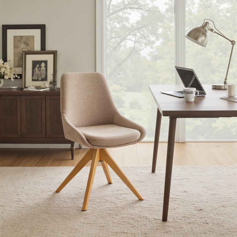 Blue Elephant Side Chair and Task Chair, Tan