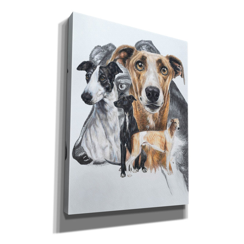 'Greyhound' by Barbara Keith, Canvas Wall Art, 54" H x 40" W x 1.5" D