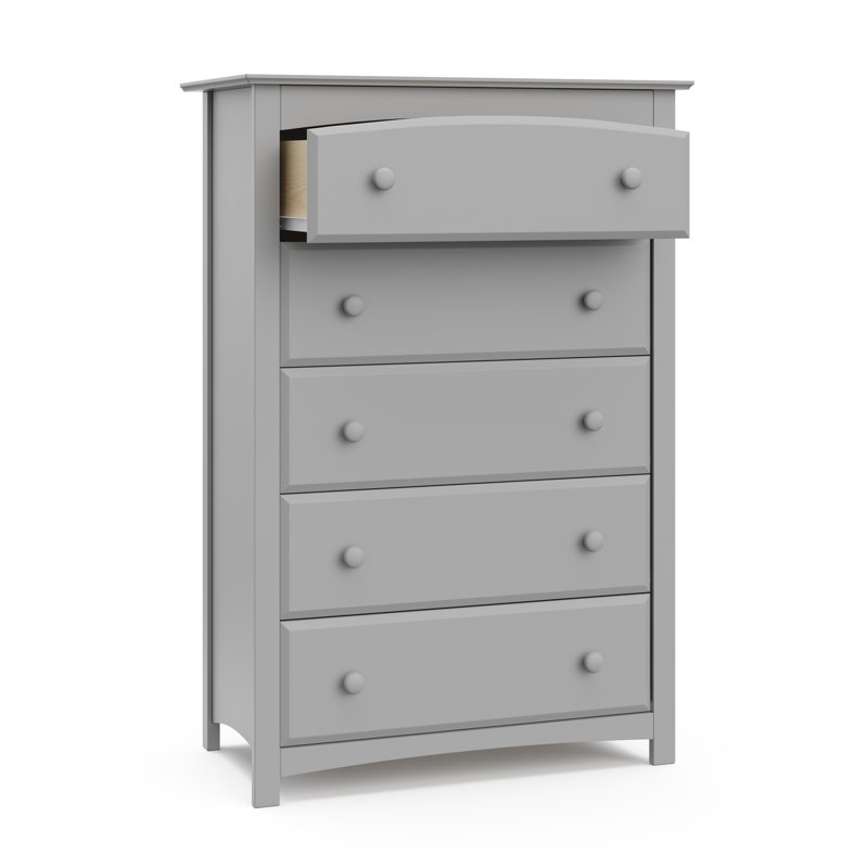 Pebble Gray Kenton 5-Drawer Nursery Chest