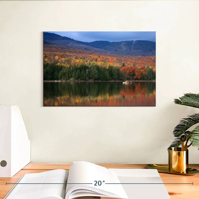 Montagnes Adirondack en automne, H 8 po x l 12 po