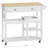 Kitchen Island Cart with Wheels & Drawers