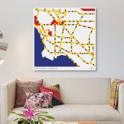 « sommier woogie los angeles », reproduction d’impression sur toile
