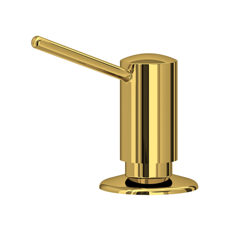 Lux Soap Dispenser, Unlacquered Brass
