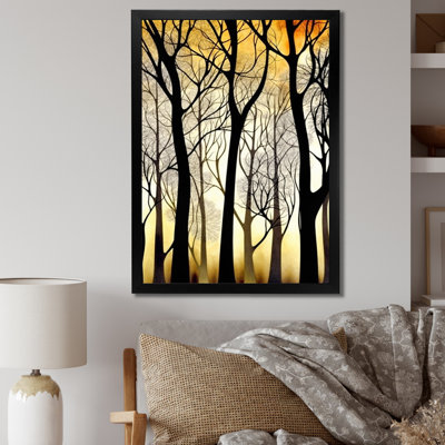 " Evening Glow Through The Forest Trees "