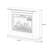 White Manufactured Wood Electric Fireplace