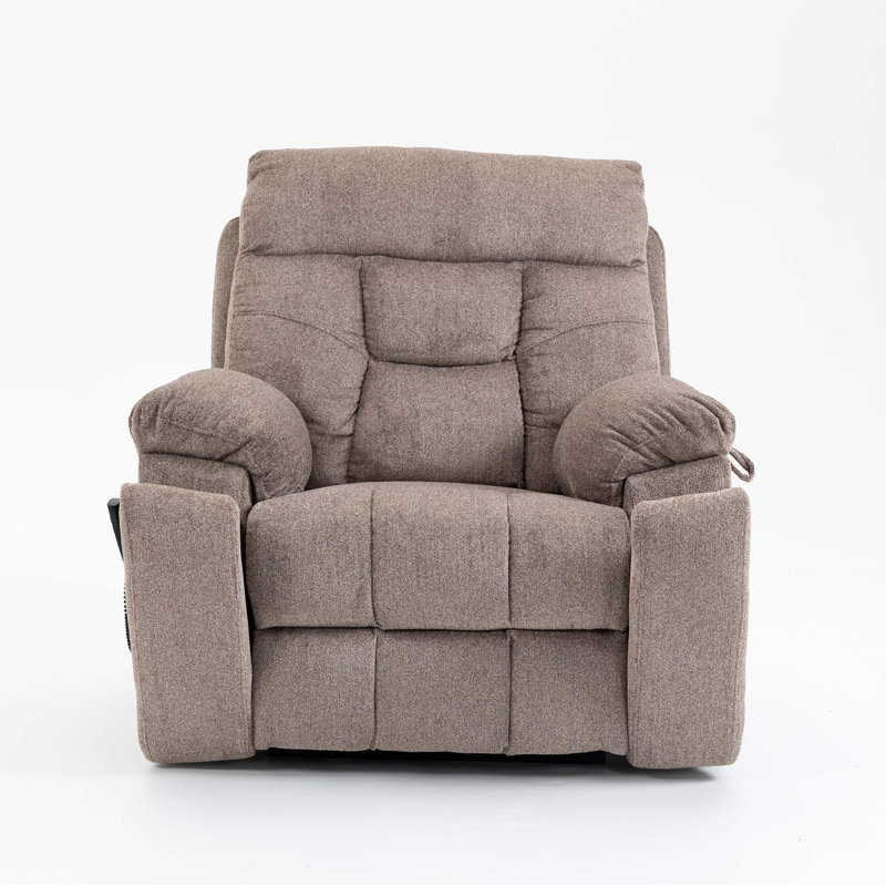 Old age electric lift chair, flat high density foam electric sofa, with heating and massage functions, can tilt to 180 degrees, 2 pocket cup holders, 2 remote controls, dual OKIN motors