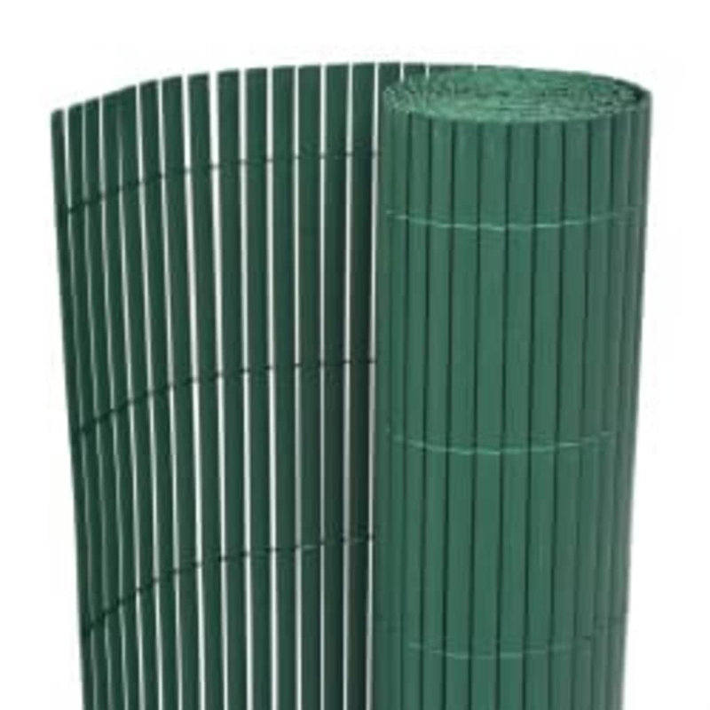 Double-Sided Garden Fence Privacy Barrier, 110 x 500 cm, Green
