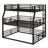 Metal Triple Bunk Bed With Guardrails-1987933150-1987933149