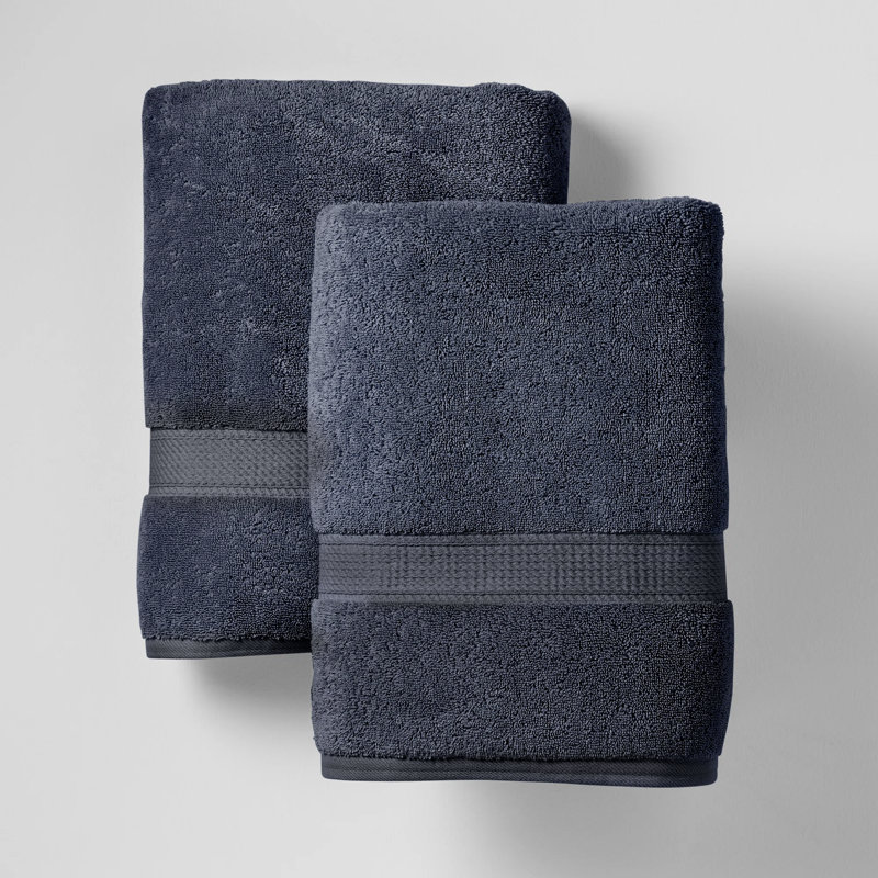 Serviette de bain en coton Payten Classic, Bleu de minuit
