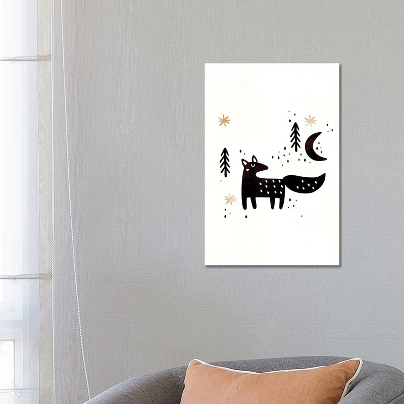 Little Winter Fox by Kubistika - Wrapped Canvas Print, 66.04 cm H x 45.72 cm W x 3.175 cm D