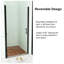 Porte de douche pivotante sans cadre 30 "x 72"-94573373