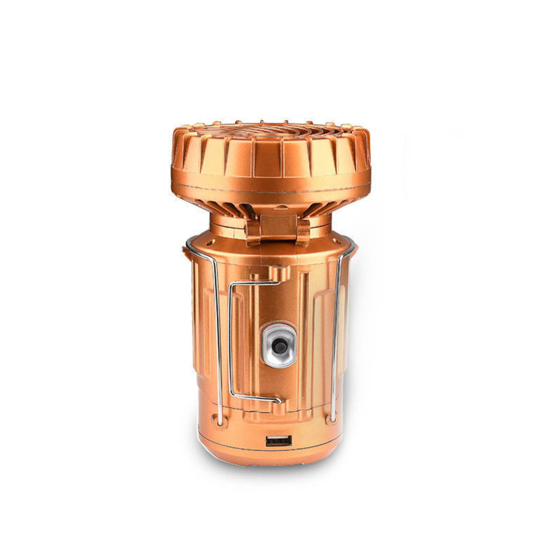 Tente de camping avec ventilateur pliable pour l'extérieur, Gold