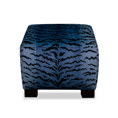 Repose-pieds carré Tigre Max - Soie