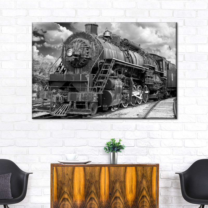 " Steam Engine Train Canvas Print ", 8" H x 12" W x 1" D