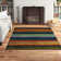 Farranshane Striped Tufted Blue/Orange/Green Area Rug