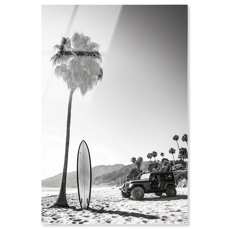 «Beach Jeep II», reproduction d'art à la mode sur toile par Notoriart, H 54 po x l 36 po