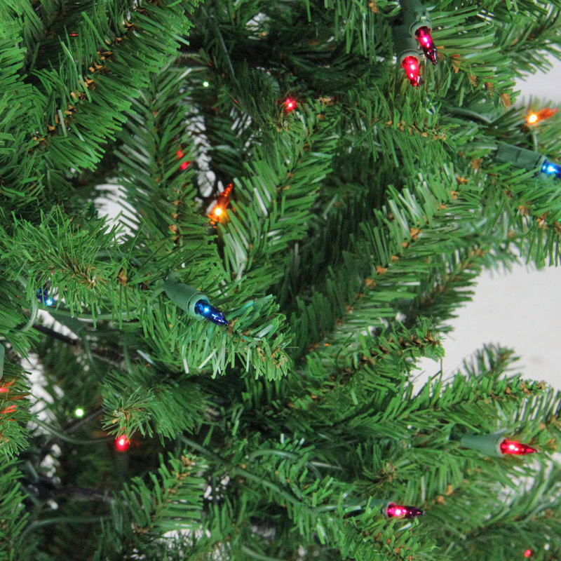 Sapin de Noël artificiel 6,5 pi avec lumières multicolores