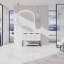 Meuble-lavabo autoportant avec lavabo en résine-225706968