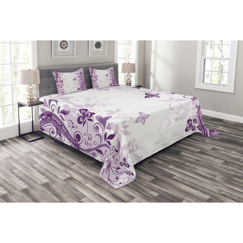 Ebern Designs Freudenburg Bedspread with Pillow Shams, 220 x 240 cm
