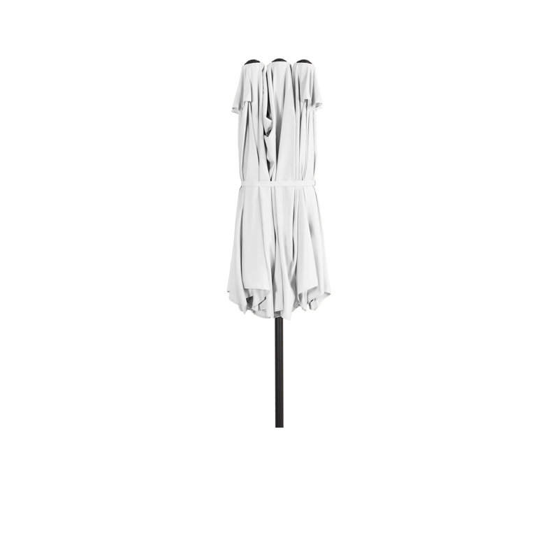 Parasol Pérou avec auvent ventilé 108 po, Blanc