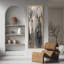 Impression d'art sur toile encadrée-126545418-126545415