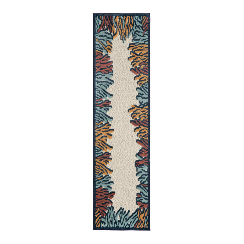 Millville Indoor/Outdoor Rug Multi, Runner 2' x 8'