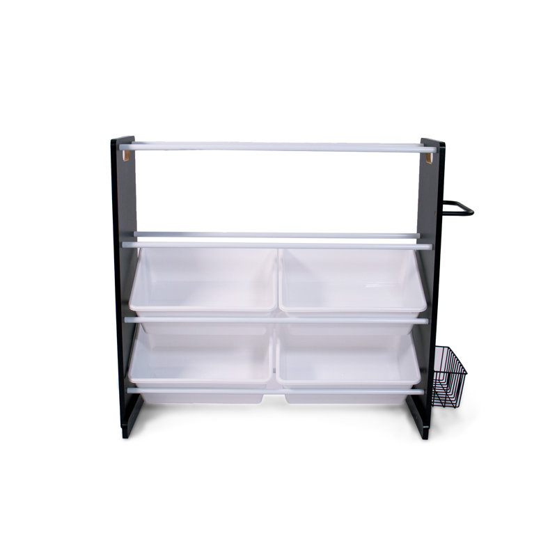 Nellir 34'' W Manufactured Wood Storage Rack