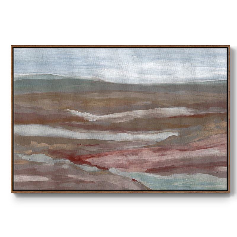Valley of Fall, reproduction d'art sur toile, H 25 po x l 37 po x P 2 po, Noyer