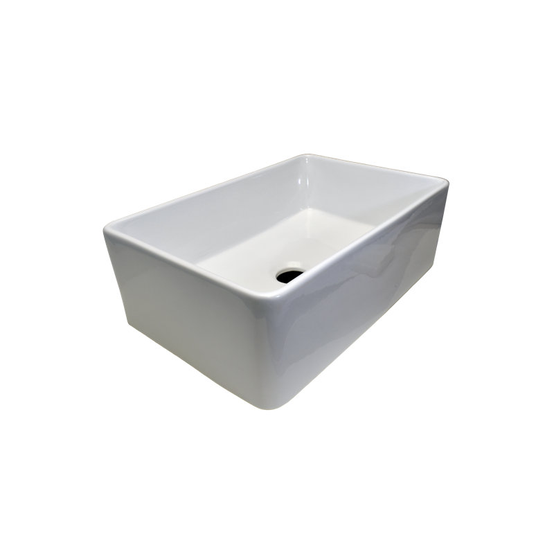 23.75 " L Single Bowl Fireclay Kitchen Sink