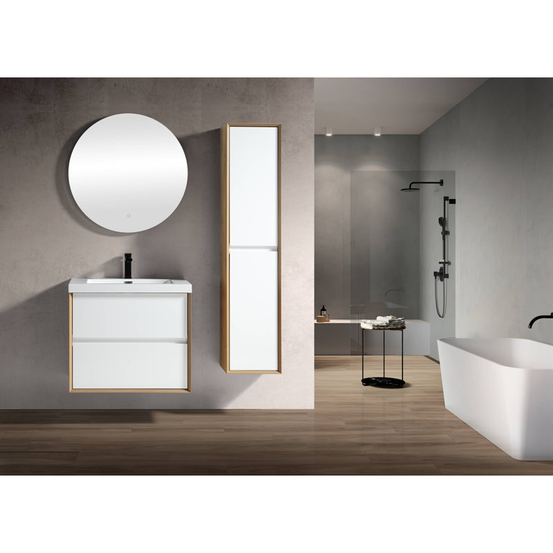 Ensemble de meuble-lavabo simple 35 po Seavy, Blanc