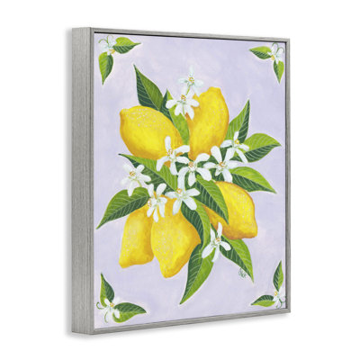 Botanical Citrus Lemons Giclee Art, design by Sarah Waldron Kimball