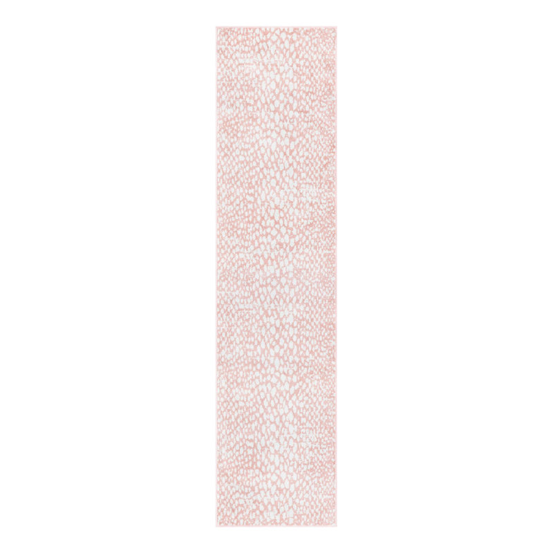 Tapis rose à motif animalier Langley Street®, Tapis de couloir 2 pi x 8 pi