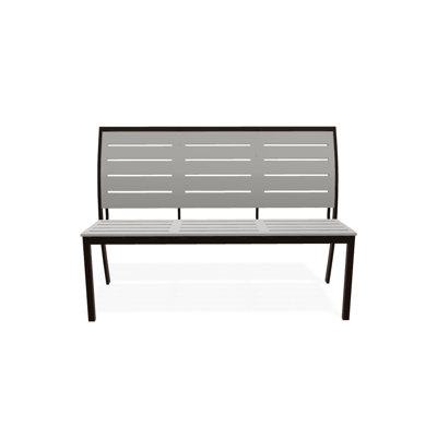 Banc de parc empilable aluminium Bazza