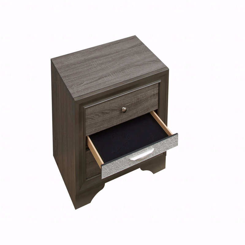 Table de chevet Basic, Gris