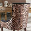 2 chaises de salle à manger Leopard