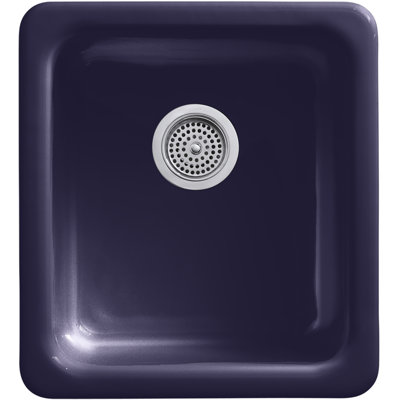 IronTones® 17" L x 18-3/4" W x 8-1/4" Top-Mount/Under-Mount Single-Bowl Kitchen Sink