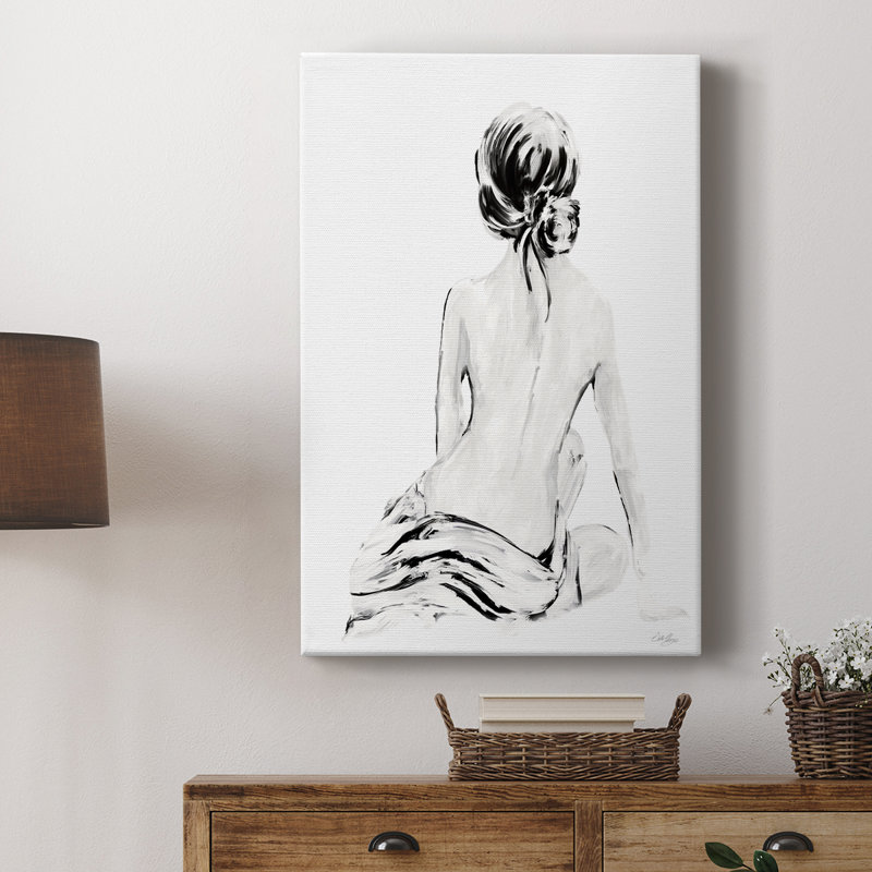 Impressionniste, nu doux I - galerie Cavas tendue sur mesure, H 36 po x l 24 po