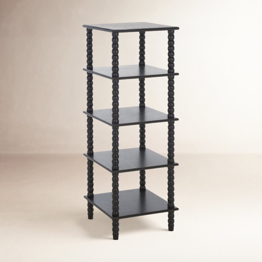 Netta 16" Bookcase, Matte Black