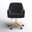 Chaise de bureau en velours Samatha-1448605069
