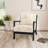 Freya Chair with kidney pillow in Langley Cocoa and Brushed Espresso Finish-847180266