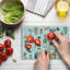 Multicolore planche à découper en verre trempé Ambesonne