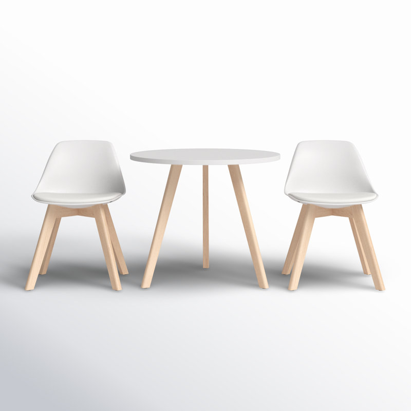 Ensemble de table et de jeux pour enfants avec coussin de pieds en hêtre Brockman Isabelle & Max ™