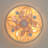 Cherine 17" 7-Blade Distressed Gold with White Indoor Flush Mount Ceiling Fan with the Remote Control