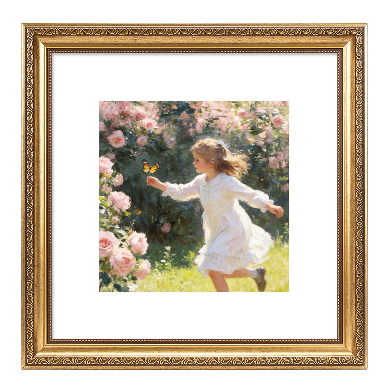 Cadre photo rétro 12 x 12 avec passe-partout 8 x 8, élégant cadre rétro 12 x 12 pour affichage mural, paquet de 1